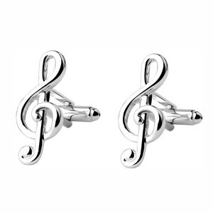 Gemelli francesi dinamici da donna in cristallo blu con fibbia liscia in metallo verniciato personale-per regalo di fidanzamento o festa - Product Image 4