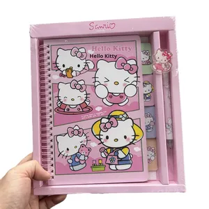 Phim hoạt hình phong cách dễ thương nhân vật A5 xoắn ốc máy tính xách tay thiết lập với bút bìa cứng Quà Tặng Tạp Chí kế hoạch trường văn phòng Nguồn cung cấp - Product Image 6