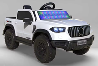 Voitures électriques 2 places pour enfants, fabriquées en Chine, très populaires, avec phares LED et roues lumineuses, jouets pick-up à conduire