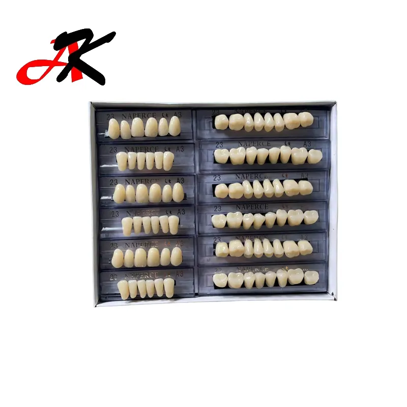 Oem Multi Camada Dental Resina Acrílica Dentes Para Dentaduras Resina Sintética Dentes Acrílicos Prótese Dentária