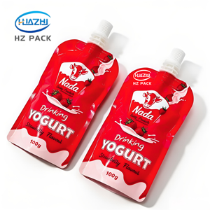 Pochette d'emballage de yaourt de haute qualité avec bec verseur pour purée de fruits, sachet d'emballage de boisson, sac à eau liquide, emballage pour aliments pour bébés - Product Image 2
