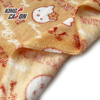Kingcason 100% Polyester, flanelle imprimée recto-verso du marché équatorien et colombien pour vêtements d'enfants, pyjamas, oreillers, textiles de maison