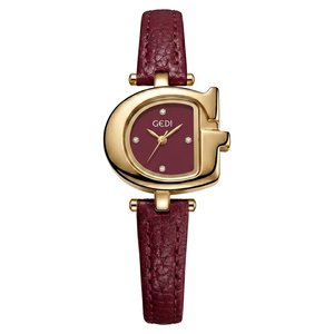 Reloj de Mujer con Esfera Personalizada, Adornado con Diamantes, Correa de Cuero Vintage - Product Image 5