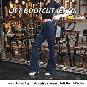 Butt Lifting <b>Stretchy</b> Breathable High Waist Bootcut Skinny Denim <b>Jeans</b> Y2K Style <b>for</b> <b>Women</b> - Product Image 2