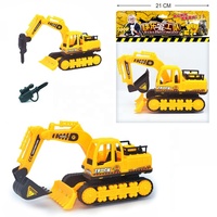 Promotion : Véhicule jouet à friction 2-en-1, excavatrice et bulldozer, camion de construction, à prix réduit