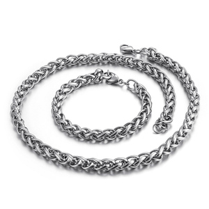 Bracciale semplice in acciaio inox con cesto di fiori da 8MM in <span class=keywords><strong>argento</strong></span> Hip Hop alla moda con Link cubano braccialetto 2024 collana alla moda <span class=keywords><strong>uomo</strong></span> - Product Image 3