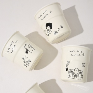 Tasse en céramique SYL Cartoon Cute Kitten Tasse à main de haute valeur de couleur pour le <span class=keywords><strong>petit</strong></span> déjeuner des filles pour le café au lait Parfait classique pour les cadeaux - Product Image 3