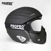 Casque de vélo vtt unisexe adultes, équipement de sécurité pour vélo, tout-terrain, avec lunettes de Ski, masques anti-neige
