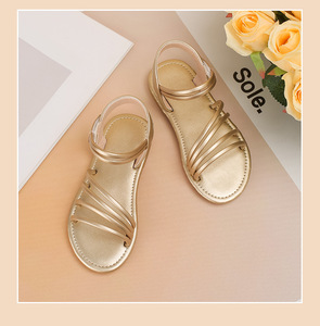 Nouvelles sandales d'été pour enfants, en cuir PU, mode boutique, pour filles - Product Image 3