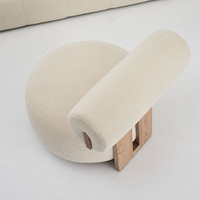 Fauteuil de lecture confortable pour salon, chaise longue moderne de luxe, petit fauteuil nordique pour chambre à coucher