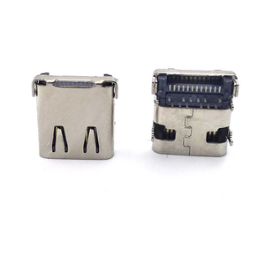 Conector USB Tipo C de 24 Pines Hembra, 3.1, Vertical, DIP+SMT, PCB, Doble Fila, Enchufe Frontal, SMD Trasero - Product Image 2