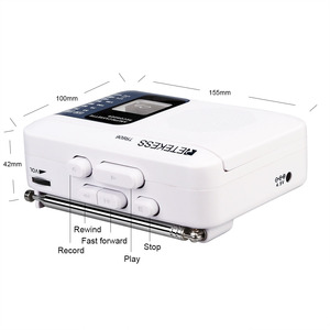 FM AM วิทยุพกพาพร้อม TR606บันทึกเสียงเล่นเทปคาสเซ็ต - Product Image 5