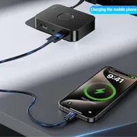 Récepteur Audio BT 6.0 RCA 3.5mm AUX USB Stéréo Musique Adaptateur Sans Fil Micro Clé USB pour Kit Voiture Amplificateur Haut-parleur en Plastique