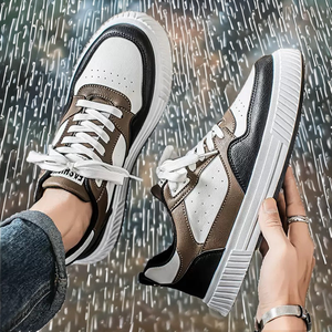 Zapatos de Moda para Hombre, Estilo Retro, Versátiles, con Suela Gruesa, Talla Grande, Transpirables, Casuales, Impermeables, de PU, para Correr y Deportes - Product Image 2