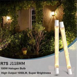 Honeyfly 10pcs <span class=keywords><strong>R7S</strong></span> 230V 300W đôi đã kết thúc Filament rõ ràng Frosted thạch anh <span class=keywords><strong>Halogen</strong></span> đèn bóng đèn cho phòng tắm hơi sưởi ấm lũ đèn - Product Image 1