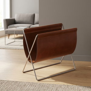 Handmade Polished Magazine Rack Holder - Product Image 2