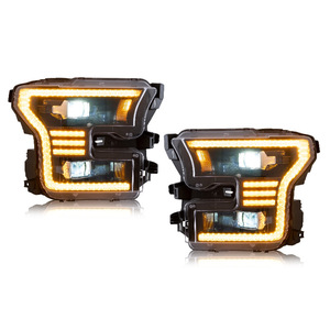 ไฟหน้า LED สำหรับรถยนต์ F150 ปี 2015-2017 ราคาขายส่ง ปรับแต่งได้ ให้พลังงานสูงสุด 4000 ลูเมน เพื่อประสิทธิภาพที่เหนือกว่า - Product Image 1