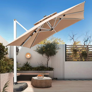 <span class=keywords><strong>Parasol</strong></span> cantilever LED extérieur économique, imperméable et résistant au vent, 2,5 m, 3 m, 3,5 m, 3x4 m, pour jardin, terrasse, hôtel, restaurant - Product Image 3