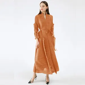 Классическая Женская модная мусульманская одежда с поясом, Исламская одежда, современные молитвенные комплекты Baju Kurung, платья для девочек Jilbab Khimar
