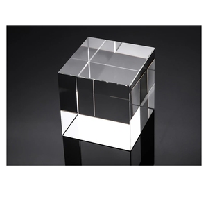 Fabrik Großhandel maßge schneiderte hochwertige Souvenir Geschenk Oberfläche Gravur Rechteck <span class=keywords><strong>3D</strong></span> <span class=keywords><strong>Laser</strong></span> Blank Kristall würfel - Product Image 4