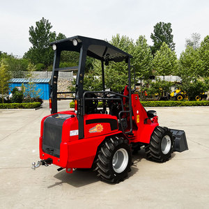 Дизельный фронтальный тракторный погрузчик 1 тонна 1,5 тонна 2 тонны мини сочлененный Колесный погрузчик колесный погрузчик мини - Product Image 5