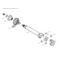 Pièces de machines de construction arbre d'entraînement avant et ensemble de support 41C1482 adapté à Liugong