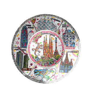 OEM/ODM recuerdo turístico <span class=keywords><strong>Barcelona</strong></span> artesanía decoración España hoja de estaño logotipo personalizado oro Metal personalizado <span class=keywords><strong>3D</strong></span> placa - Product Image 4