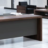 Ensemble chaise de bureau individuelle moderne et robuste pour ordinateur – Durable, écologique, en contreplaqué de qualité commerciale E1, idéal pour bureau de PDG ou chambre à coucher