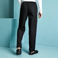 Pantalons de restaurant sur mesure en gros, pantalons de chef pour hommes, pantalons de chef multi-poches fonctionnels, uniforme de cuisine