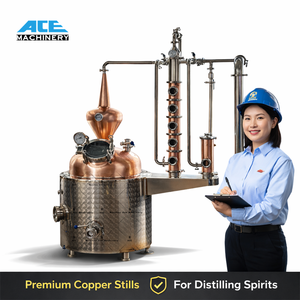300L Stainless Steel Distillation Equipment Alcohol Vacuum Pot Still Whiskey Distillery Equipment Low Temp Negative Pressure - Product Image 5