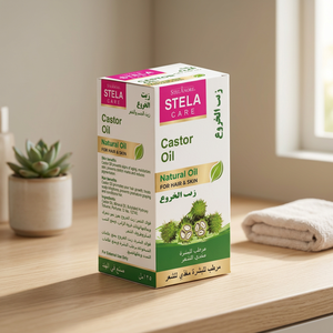 Huile de ricin naturelle pour les soins des cheveux et de la peau, formule nourrissante et hydratante pour la beauté des cheveux et du cuir chevelu, utilisation pour les soins personnels - Product Image 1