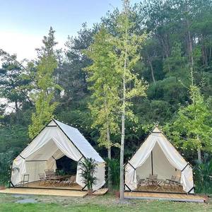 Tenda Triangolare <span class=keywords><strong>in</strong></span> Acciaio ZHUNIU per <span class=keywords><strong>Campeggio</strong></span>, Ristorante Hot Pot e Barbecue, Cabina Antipioggia e Tenda Stellata - Product Image 3