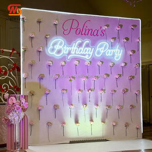 SMOOTH White Acrylic Name Chart <b>Welcome</b> Seatting List Wall Name <b>Sign</b> Wall Backdrop For <b>Wedding</b> Parties - Product Image 2