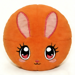Pelota de peluche de conejo rojo, Juguete de peluche de conejo redondo, Pelota de peluche de conejo, Almohada de peluche con forma de bola, Esfera de peluche de conejo adorable - Product Image 5