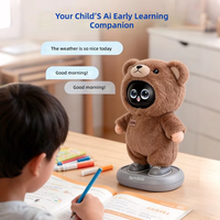 Poupée intelligente en plastique rose pour filles, robot IA avec écran Wi-Fi, commande vocale, interaction via application, compagnon émotionnel, jouet éducatif pour enfants