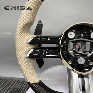 Volant en cuir et carbone personnalisé Dragonfly pour <span class=keywords><strong>Mercedes</strong></span> Benz AMG GT 63 S W205 W166 W177 W204 W217 W222 C63 E63 S63 - Product Image 2