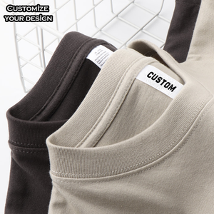 High Quality 100% Cotton Tshirt Custom Screen Printed Men's T-shirts 200 Gsm Streetwear Customized Logo Print Tshirts