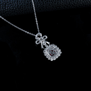 925 Silver Cultivated <b>Ruby</b> <b>Necklace</b> - Product Image 5
