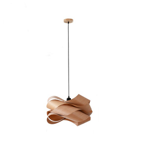 Lampada <span class=keywords><strong>a</strong></span> <span class=keywords><strong>sospensione</strong></span> nordica lampada <span class=keywords><strong>a</strong></span> <span class=keywords><strong>sospensione</strong></span> <span class=keywords><strong>a</strong></span> lanterna <span class=keywords><strong>in</strong></span> impiallacciatura di <span class=keywords><strong>legno</strong></span> per salotto ristorante bar cafe illuminazione per la casa - Product Image 2