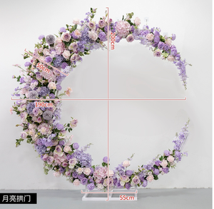 Decoración para Propuesta de <span class=keywords><strong>Matrimonio</strong></span>, Arco de Luna, Escenario Floral, Fondo para Fotografía en Vivo, Simulación de Ventana Floral - Product Image 6