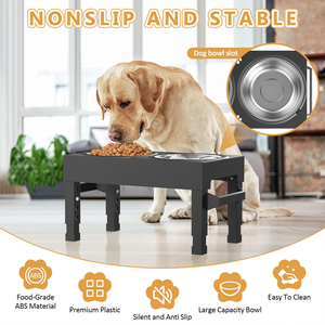 Factory Wholesale Elevated Stainless Steel Detachable Pet Bowl Portable <b>Cat</b> and Dog Feeding Bowl - Product Image 5