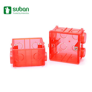 OEM Suban PVCノックアウトスイッチボックスクリアジャンクションプラスチック100% 新しい電気配線スイッチボックス高圧耐久性コンジット - Product Image 1