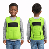 Gilet lesté sensoriel pour enfants, gilet de compression réglable avec velcro pour l'autisme, l'ADHD, la thérapie et l'entraînement, marque Pusun WS-344 18oz