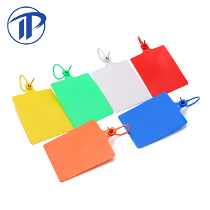 Sceau en plastique pour bagages d'avion PN-PS2114, avec numéro de série imprimé sur mesure, sangle de maintien à tirette et verrou. - Product Image 3