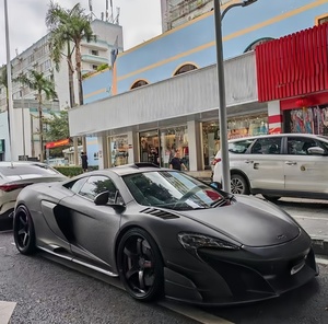 Para McLaren <span class=keywords><strong>MP4</strong></span> 12C 650S Bodykit Upgrade a LT675 Dry Carbon Fiber New Rear Auto Body con parachoques delantero Guardabarros Recortes de escape - Product Image 4