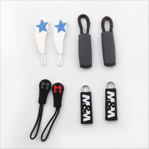 Factory Customized Silicon <b>Puller</b> Oem PVC Zipper <b>Puller</b> Cussstom Custom logo PU Zipper with Slider - Product Image 3