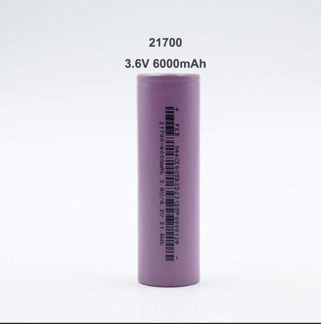 High Energy Density Grade a 5C 21700 6000mAh Lithium Ion Battery Cells 3.6V Li-ion Cylindrical Cell for Motorcycle EV Drones