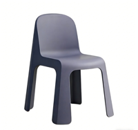 Chaise de jardin empilable en plastique PP, légère, portable, sans accoudoirs, résistante à l'eau, pour l'extérieur, vente en gros