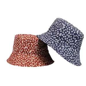 Chapeau Bob en Coton Brodé de Couleur Unie Tendance Japonaise de Haute Qualité pour Femme, Réversible, Décontracté, Idéal pour les Voyages et la Protection Solaire - Product Image 4