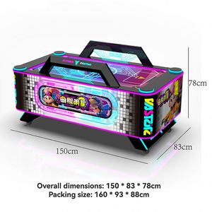 Machine de jeu d'air hockey électrique Baihui pour deux joueurs, en acrylique, à monnayeur, pour intérieur, matériel de jeu vidéo d'animation - Product Image 4